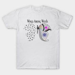 wings Flower Butterfly Best Gift For mothers T-Shirt